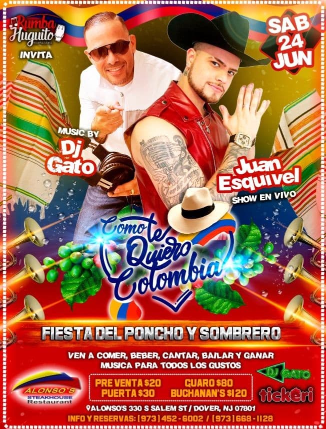 Event - Fiesta del Poncho y Sombrero / Juan Esquivel - Dover, New Jersey - June 24, 2023 | concert tickets