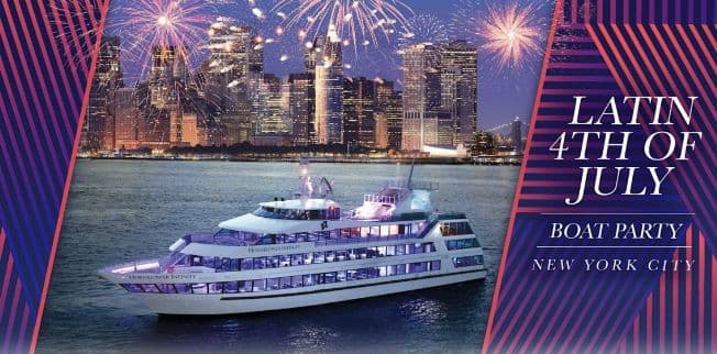 Event - Official Latin 4th of July Fireworks Yacht Cruise NYC Boat Party - New York, New York - July 4, 2023 | concert tickets