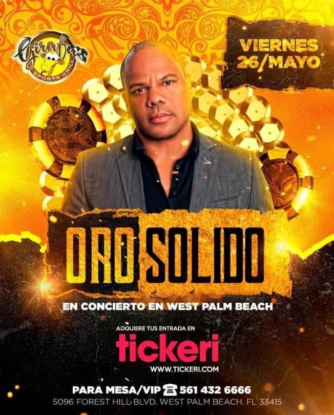 Event - ORO SOLIDO - MERENGUE en Concierto en West Palm Beach - West Palm Beach, Florida - May 26, 2023 | concert tickets
