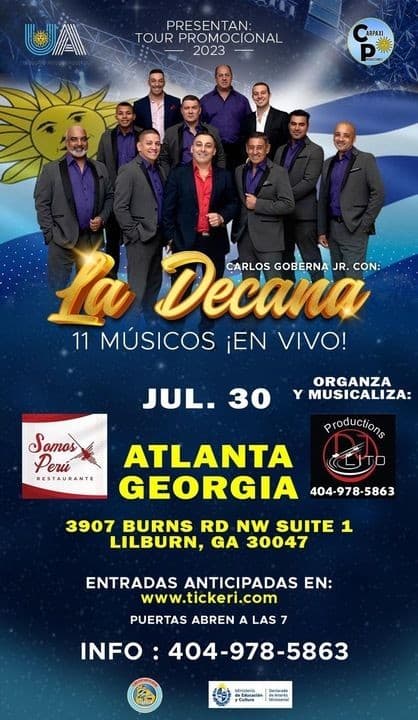 Event - LA DECANA EN CONCIERTO ! LILBURN GEORGIA - Lilburn, Georgia - July 30, 2023 | concert tickets