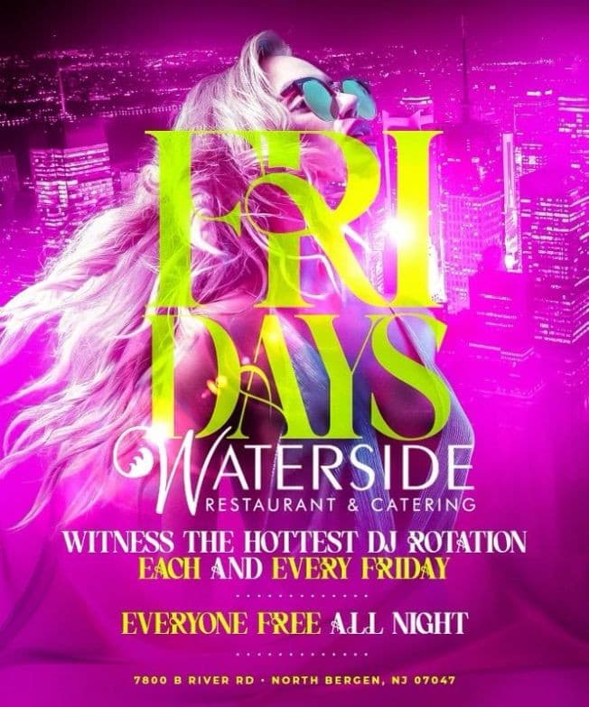 Event - Fridays Memorial Day Weekend Edition At Waterside Restaurant & Catering - North Bergen, New Jersey - May 26, 2023 | concert tickets