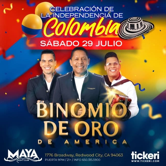 Event - BINOMIO DE ORO EN REDWOOD CITY - Redwood City, California - July 29, 2023 | concert tickets
