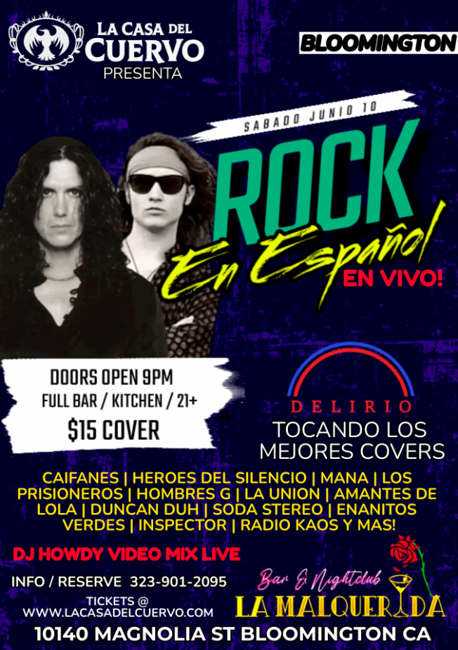 Event - ROCK EN ESPAÑOL EN VIVO EN BLOOMINGTON - Bloomington, California - June 10, 2023 | concert tickets