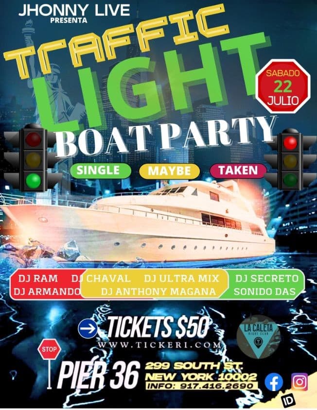 Event - BOAT   PARTY   TRAFFIC  LIGHT - New York, New York - July 22, 2023 | concert tickets