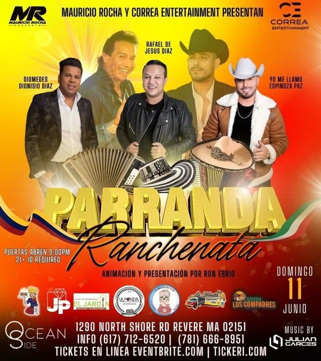 Event - PARRANDA RANCHENATA EN REVERE MASSACHUSETTS - Revere, Massachusetts - June 11, 2023 | concert tickets