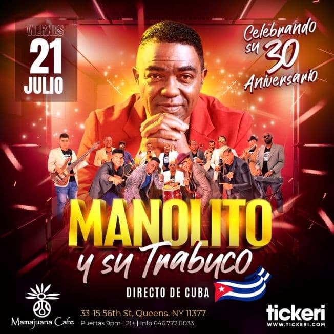 Event - MANOLITO Y SU TRABUCO EN NEW YORK - Queens, New York - July 21, 2023 | concert tickets