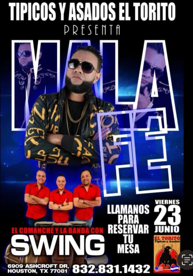 Event - MALA FE - Houston, Texas - June 23, 2023 | concert tickets
