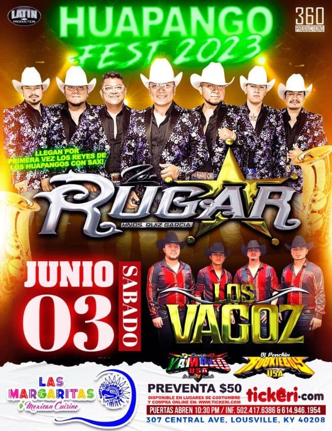 Event - Los Rugar y Los Vagoz - Louisville, Kentucky - June 3, 2023 | concert tickets