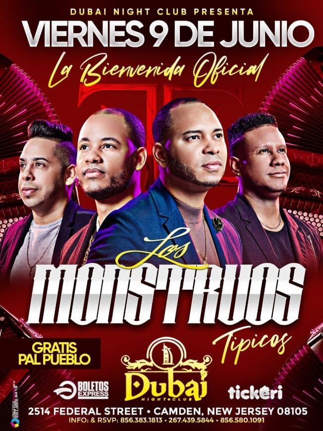 Event - LOS MONSTRUOS TIPICOS EN CONCIERTO ! CAMDEN NEW JERSEY - Camden, New Jersey - June 9, 2023 | concert tickets