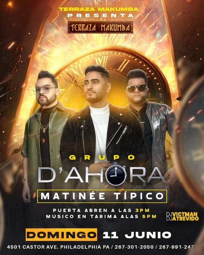 Event - GRUPO D' AHORA EN CONCIERTO ! PHILADELPHIA PENNSYLVANIA - Philadelphia, Pennsylvania - June 11, 2023 | concert tickets