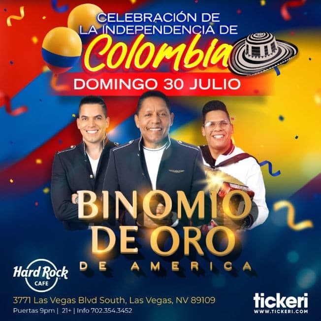 Event - BINOMIO DE ORO EN LAS VEGAS - Las Vegas, Nevada - July 30, 2023 | concert tickets
