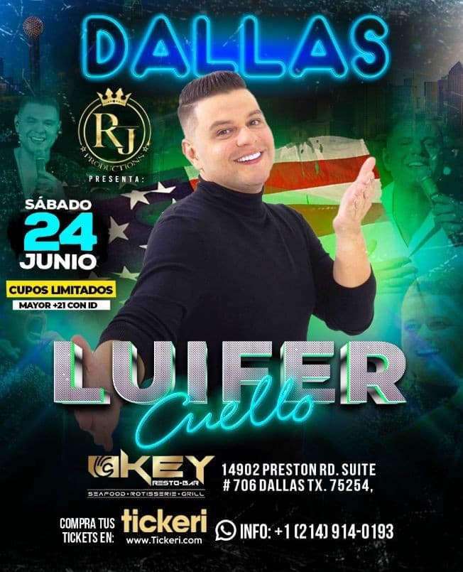 Event - Luifer Cuello EN CONCIERTO  Dallas, Texas - Dallas, Texas - June 24, 2023 | concert tickets