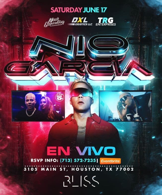 Event - Nio Garcia live in Houston TX - Houston, Texas - June 17, 2023 | concert tickets