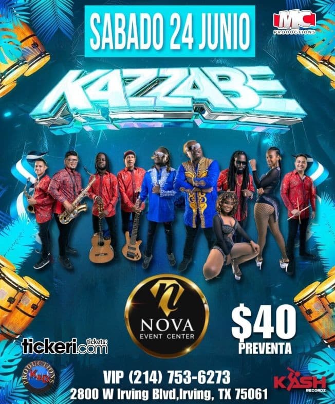 Event - KAZZABE SI SABE EN CONCIERTO ! IRVING TEXAS - Irving, Texas - June 24, 2023 | concert tickets
