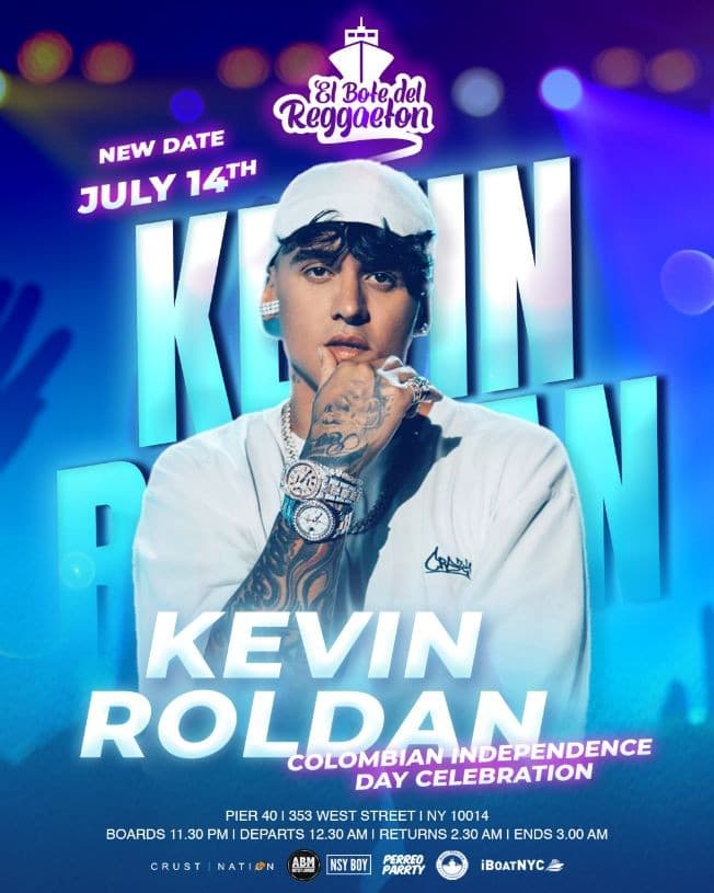 Event - El Bote del Reggaeton: KEVIN ROLDAN Boat Party - New York, New York - July 14, 2023 | concert tickets