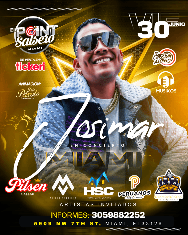 Event - JOSIMAR Y SU YAMBU EN MIAMI - MIAMI, Florida - June 30, 2023 | concert tickets