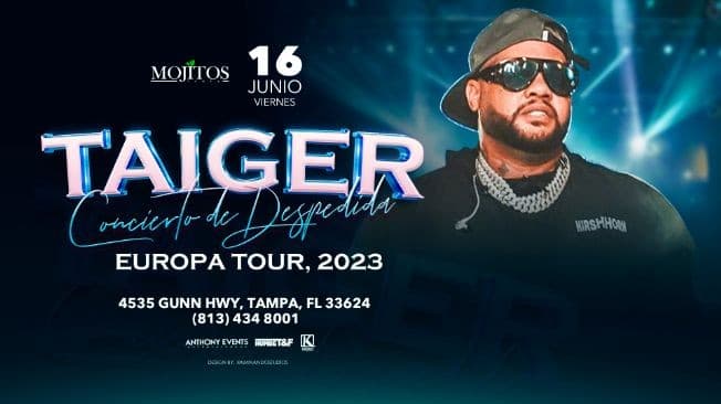 Event - Concierto del Taiger - Tampa, Florida - June 16, 2023 | concert tickets