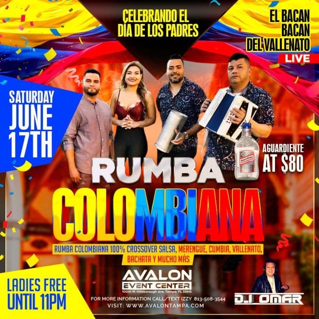 Event - RUMBA COLOMBIANA Father's Day Celebration - Tampa, Florida - June 17, 2023 | concert tickets