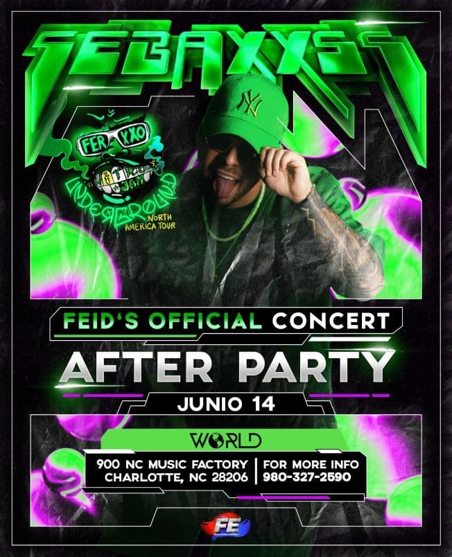 Event - FERXXO NITRO JAM UNDERGROUND OFICIAL AFTER PARTY!! CHARLOTTE NC - Charlotte, North Carolina - June 14, 2023 | concert tickets