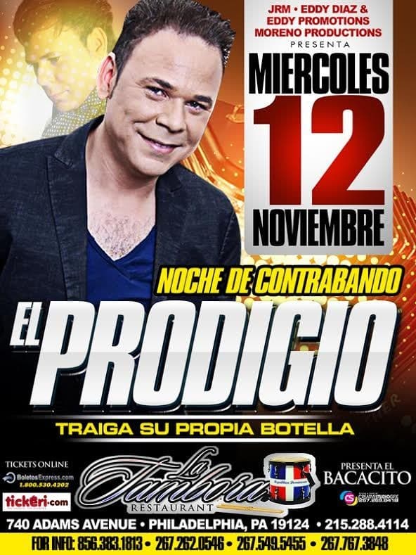 Event - El Prodigio en Philadelphia - Philadelphia, Pennsylvania - November 12, 2014 | concert tickets