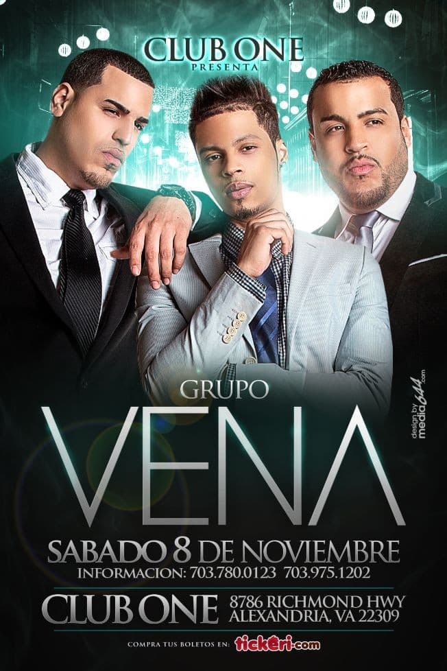 Event - Grupo Vena en Alexandria VA - Alexandria, Virginia - 8 de noviembre de 2014 | concert tickets